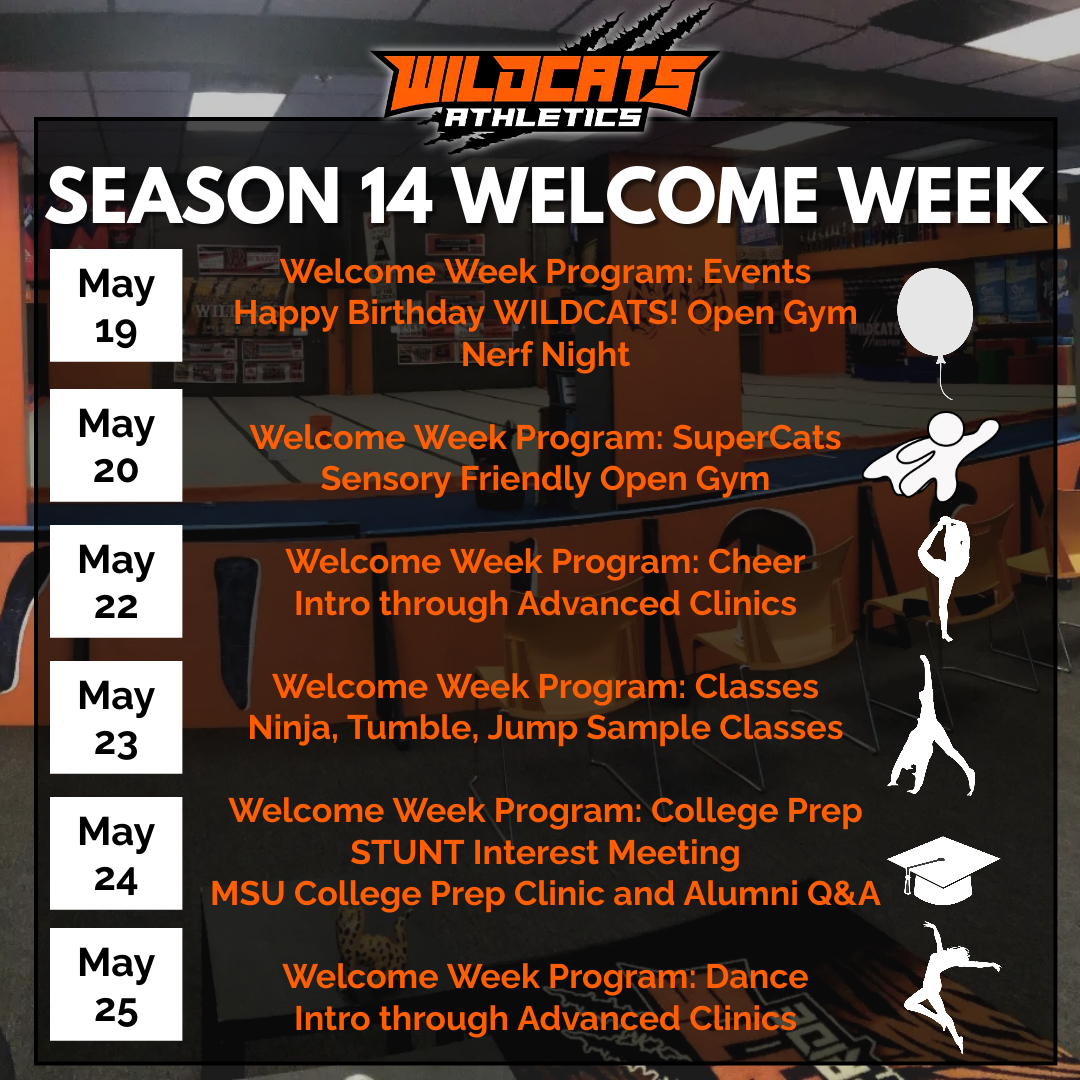 welcome week flyer